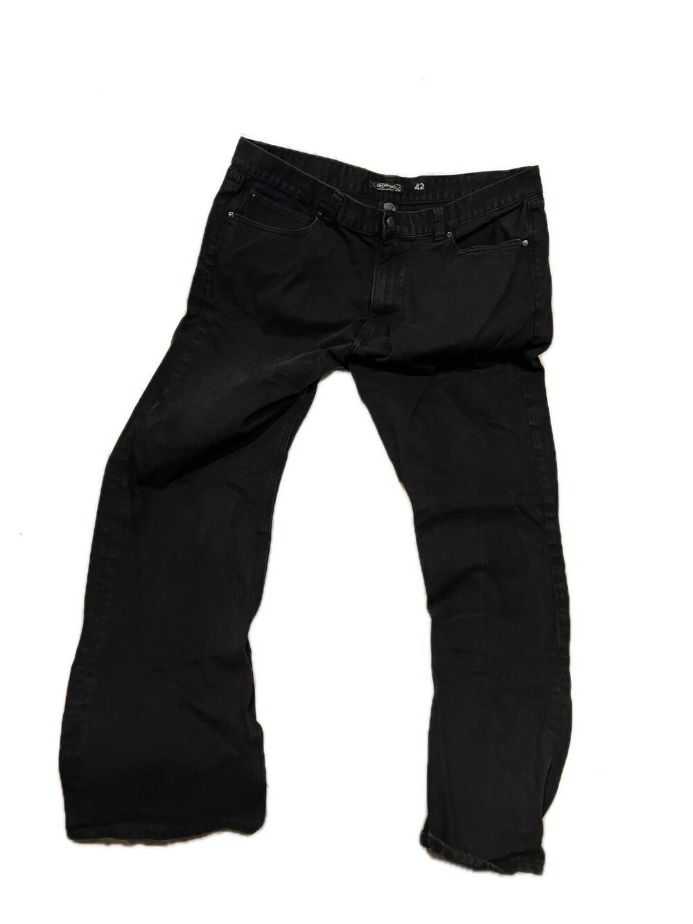 Ed Hardy Black Jeans Mens 42x34